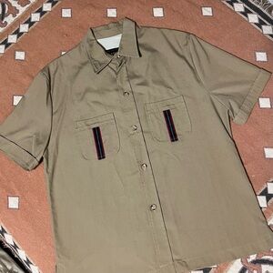 Vintage Haggar Mens Outdoor Button Down Shirt (L)